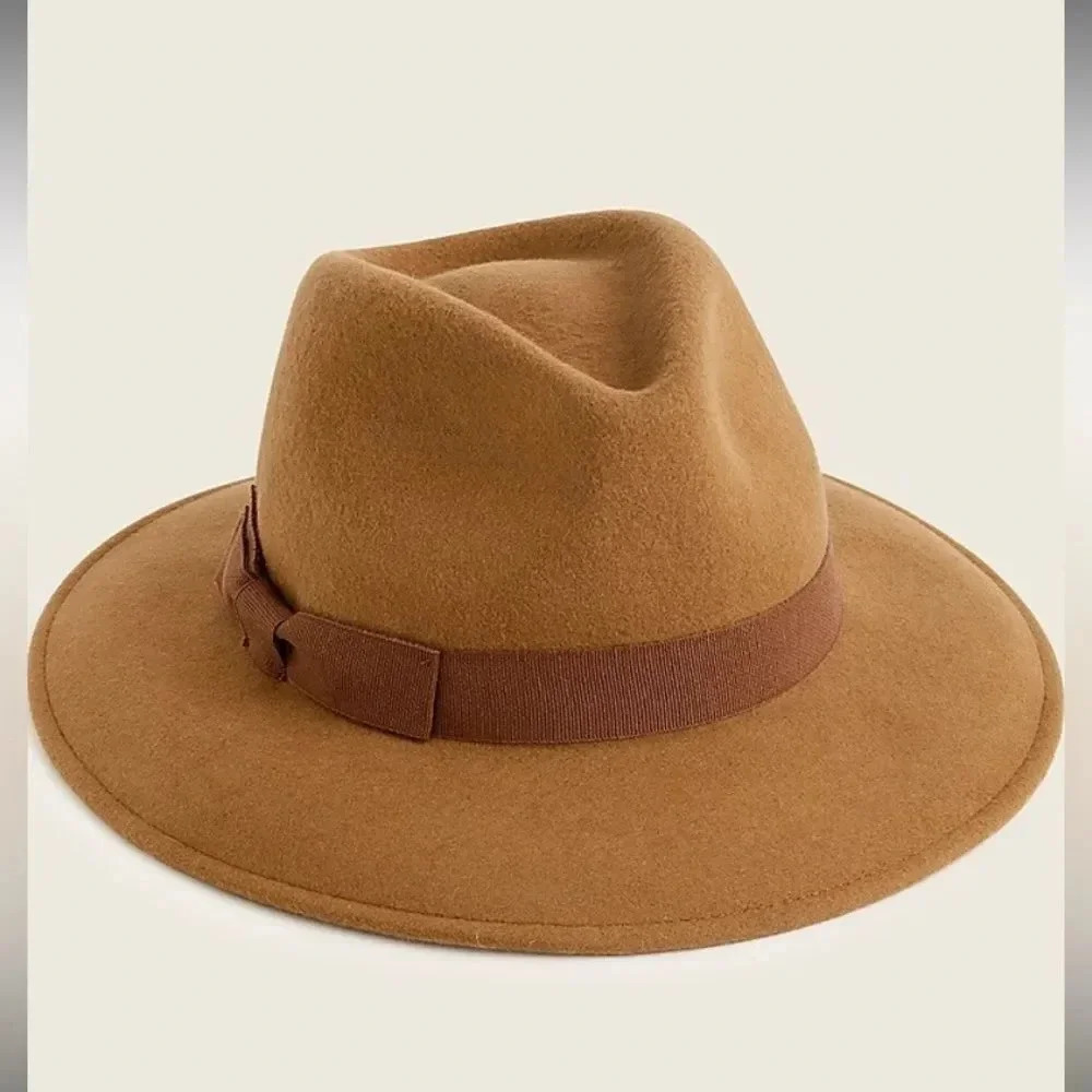 J. Crew Western hat with grosgrain trim